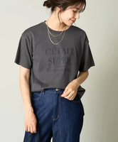 a.v.v 【接触冷感】大人のゆるロゴTシャツ アー・ヴェ・ヴェ トップス カットソー・Tシャツ