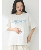 【SALE／48%OFF】earth music&ecology CHICNESS スリットT アースミュージック&エコロジー トップス カットソー・Tシャツ ホワイト グレー ブルー