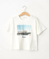 【SALE／50%OFF】Dessin 【リンクコーデ】フォトプリントTシャツ デッサン トップス カットソー・Tシャツ ホワイト グレー