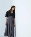 【SALE／50%OFF】NATURAL BEAUTY BASIC シアーボレロ&ワンピース ナチュラルビューティベーシック ワンピース・ドレス ワンピース グレー ベージュ【送料無料】