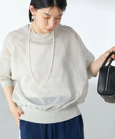 【SALE／30%OFF】SHIPS WOMEN ＜手洗い可能＞シアー ラメ 半袖 サマー ニット シップス トップス ニット ホワイト グレー ピンク【送料無料】