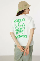 RODEO CROWNS WIDE BOWL 刺繍 クラウン Tシャツ ロデオクラウンズワイドボウル トップス カットソー・Tシャツ ホワイト ブラック イエロー カーキ