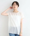 【SALE／60%OFF】INDIVI 【洗える】ペプラム風デザインきれいめカットソー インディヴィ トップス カットソー・Tシャツ ホワイト グレー ブラック【送料無料】