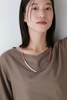 【SALE／40%OFF】human woman ◆シェルコンビネックレス ヒューマン ウーマン アクセサリー・腕時計 ネックレス ピンク ブルー【送料無料】