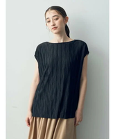 【SALE／50%OFF】YECCA VECCA ウェーブプリーツプルオーバー イェッカヴェッカ トップス カットソー・Tシャツ ブラック グリーン【送料無料】