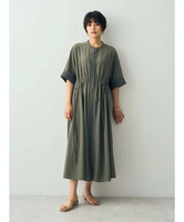 【SALE／40%OFF】YECCA VECCA ドロストデザインシャツワンピース イェッカヴェッカ ワンピース・ドレス シャツワンピース カーキ ブラック グリーン【送料無料】