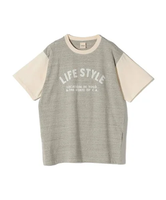 SHIPS Days 【SHIPS DAYS別注】UNDYED: プリント ショートスリーブ Tシャツ シップス トップス カットソー・Tシャツ グレー ブラウン【送料無料】