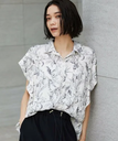 【SALE／64%OFF】BARNYARDSTORM ＜セットアップ対応＞ラインドローイングブラウス バンヤードストーム トップス シャツ・ブラウス ブラック ホワイト【送料無料】