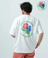 【SALE／10%OFF】BAYFLOW 【VIOLA&ROSES】別注半袖Tシャツ ベイフロー トップス カットソー・Tシャツ ホワイト グレー ブラック【送料無料】