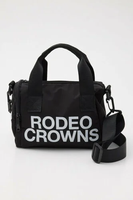 【SALE／20%OFF】RODEO CROWNS WIDE BOWL COLOR TAPE MINI BOSTON BAG ロデオクラウンズワイドボウル バッグ その他のバッグ ブラック ホワイト【送料無料】