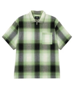 HUF CLASSIC H OMBRE PLAID HUF ハフ オンブレシャツ ハフ トップス シャツ・ブラウス グリーン ブルー【送料無料】