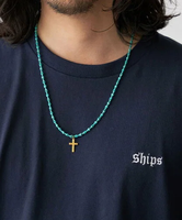 SHIPS MEN *【SHIPS別注】OJO DE MEX: フェイクストーン ネックレス シップス アクセサリー・腕時計 ネックレス グリーン ブラック ピンク ブルー