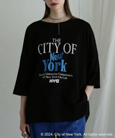 ROSE BUD ＜ROSE BUD別注＞NYCビッグTシャツ ローズバッド トップス カットソー・Tシャツ ブラック グレー ホワイト【送料無料】