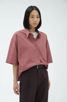 【SALE／50%OFF】MARGARET HOWELL DENSE COTTON SHIRTING マーガレット・ハウエル トップス シャツ・ブラウス ピンク ホワイト【送料無料】