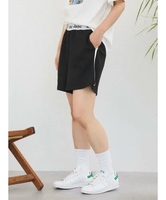 【SALE／50%OFF】Green Parks me Jane/ウエストロゴショートパンツ グリーンパークス パンツ その他のパンツ ブラック