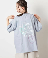 【SALE／30%OFF】a.v.v 【ジュニア】[140-150]スプレーアート風オーバーTシャツ アー・ヴェ・ヴェ トップス カットソー・Tシャツ ブルー ホワイト ブラック