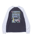 XLARGE XLARGE CLUB RAGLAN L/S TEE エクストララージ トップス カットソー・Tシャツ グレー ホワイト【送料無料】