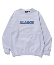 XLARGE CHENILLE STANDARD LOGO CREWNECK SWEAT エクストララージ トップス スウェット・トレーナー グレー ベージュ ブラック グリーン【送料無料】