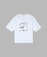 To b. by agnes b. WW21 TS merci ! A tous!! Tシャツ アニエスベー トップス カットソー・Tシャツ ホワイト【送料無料】