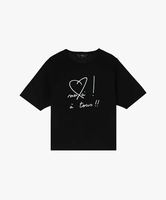 To b. by agnes b. WW21 TS merci ! A tous!! Tシャツ アニエスベー トップス カットソー・Tシャツ ブラック【送料無料】