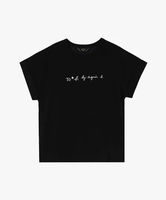 To b. by agnes b. WW21 TS マカロンロゴTシャツ アニエスベー トップス カットソー・Tシャツ ブラック【送料無料】