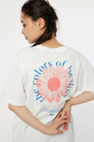 【SALE／33%OFF】RODEO CROWNS WIDE BOWL HEALING FLOWER Tシャツ ロデオクラウンズワイドボウル トップス カットソー・Tシャツ ホワイト パープル グリーン グレー