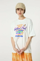 RODEO CROWNS WIDE BOWL G/O 97'Oakland Park Tシャツ ロデオクラウンズワイドボウル トップス カットソー・Tシャツ ホワイト ブラック イエロー【送料無料】