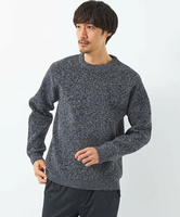 【SALE／70%OFF】UNITED ARROWS green label relaxing JUSTFIT 畦 カラー ミックス クルーネック ニット ユナイテッドアローズ アウトレット トップス ニット