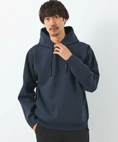 【SALE／70%OFF】UNITED ARROWS green label relaxing JUSTFIT エアリー ツイストヤーン フーディー パーカー ユナイテッドアローズ アウトレット トップス ニット ネイビー ブラック グレー