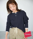 SLOBE IENA HANES/ヘインズ SLOBE別注 WAFFLE 2パックカットソー スローブ イエナ トップス カットソー・Tシャツ ネイビー ブラウン【送料無料】