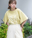 【SALE／20%OFF】KBF BIGロゴTEE ケービーエフ トップス カットソー・Tシャツ グリーン ブルー【送料無料】