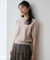 【SALE／20%OFF】any SiS 【洗える】ドルマンスリーブラメ ニット エニィスィス トップス ニット ピンク シルバー イエロー ブルー【送料無料】