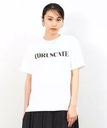 【SALE／50%OFF】OPAQUE.CLIP サイドスリットロゴTシャツ【洗濯機洗い可】 オペークドットクリップ トップス カットソー・Tシャツ ホワイト グレー グリーン