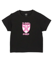 X-girl PREP LOGO S/S BABY TEE X-girl エックスガール トップス カットソー・Tシャツ ブラック ホワイト【送料無料】