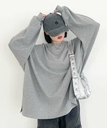 Heather 【WEB限定】スーパーBIGシルエットロンT ヘザー トップス カットソー・Tシャツ