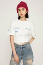 【SALE／20%OFF】SLY RANDOM LOGO PRINT Tシャツ スライ トップス カットソー・Tシャツ ホワイト ブラック レッド グレー【送料無料】