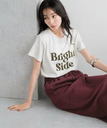 【SALE／47%OFF】LOWRYS FARM コンパクトプリントTSS ローリーズファーム トップス カットソー・Tシャツ ホワイト グレー パープル