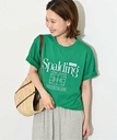 SLOBE IENA SPALDING/スポルディング SLOBE別注 TEE1 CS22-A スローブ イエナ トップス カットソー・Tシャツ グリーン ホワイト【送料無料】