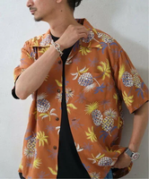 JOURNAL STANDARD relume SUN SURF/サンサーフ "PALMS & PINEAPPLE" SS39225 ジャーナル スタンダード レリューム トップス シャツ・ブラウス ブラウン【送料無料】