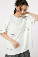 RODEO CROWNS WIDE BOWL message Tシャツ ロデオクラウンズワイドボウル トップス カットソー・Tシャツ ホワイト ブラック ピンク ブルー【送料無料】