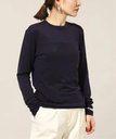 VERMEIL par iena INSCRIRE(アンスクリア)Cashmere mix Jersy ロングスリーブ I24AWCUT8 ヴェルメイユ パー イエナ トップス カットソー・Tシャツ ネイビー グレー【送料無料】