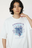 【SALE／30%OFF】RODEO CROWNS WIDE BOWL euphoria Tee ロデオクラウンズワイドボウル トップス カットソー・Tシャツ ホワイト グレー