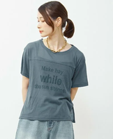 Soffitto シアープリントTシャツ ソフィット トップス カットソー・Tシャツ ブルー ホワイト ブラック【送料無料】