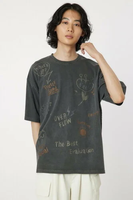 【SALE／30%OFF】RODEO CROWNS WIDE BOWL FREEHAND Tシャツ ロデオクラウンズワイドボウル トップス カットソー・Tシャツ ブラック イエロー レッド