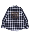 【SALE／10%OFF】XLARGE OLD ENGLISH L/S FLANNEL SHIRT エクストララージ トップス シャツ・ブラウス ブラック ブルー ブラウン【送料無料】