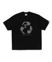 A BATHING APE RECYCLE MOTIF RELAXED FIT TEE ア ベイシング エイプ トップス カットソー・Tシャツ ブラック ホワイト【送料無料】