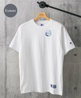 URBAN RESEARCH DOORS 『別注』RUSSELL ATHLETIC*DOORS USA Cotton Basic Tee アーバンリサーチドアーズ トップス カットソー・Tシャツ ホワイト ブラック グレー