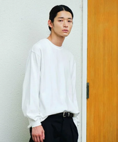 URBAN RESEARCH DOORS Mini Lining Long-Sleeve T-Shirts アーバンリサーチドアーズ トップス カットソー・Tシャツ ホワイト ネイビー【送料無料】