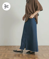 【SALE／10%OFF】URBAN RESEARCH DOORS Denim Flare Skirt アーバンリサーチドアーズ スカート その他のスカート ブルー ブラウン【送料無料】