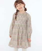 SHIPS KIDS SHIPS KIDS:100~130cm / リバティ 長袖 ワンピース シップス ワンピース・ドレス ワンピース ブルー グレー【送料無料】